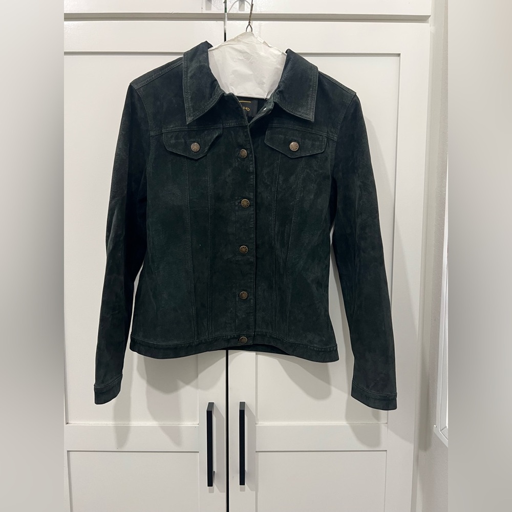 Tabio 100% Genuine Leather black Jacket women’s size small